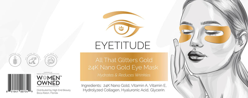 Eyetitude All That Glitters Gold 24K Nano Gold Eye Mask