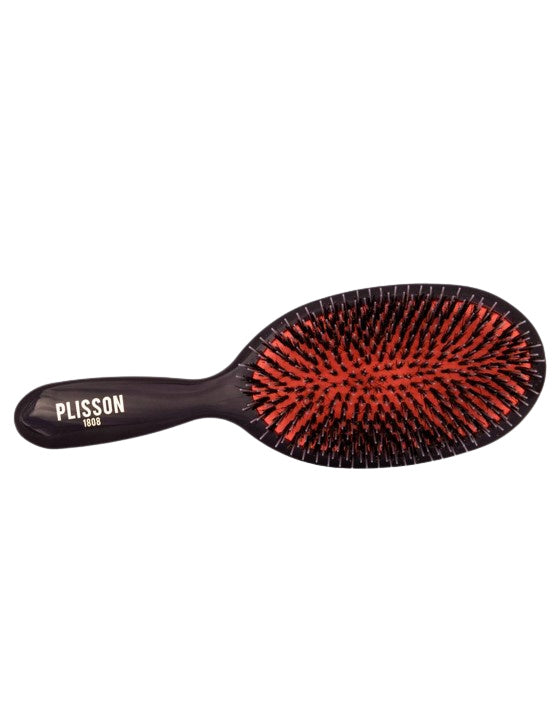 Plisson 1808 Pneumatic Hairbrush Large - Pure Boar Bristles and Nylon Pins