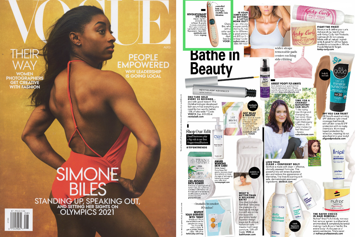 The IllumineyeZ Rejuvenator hits Vogue Magazine!