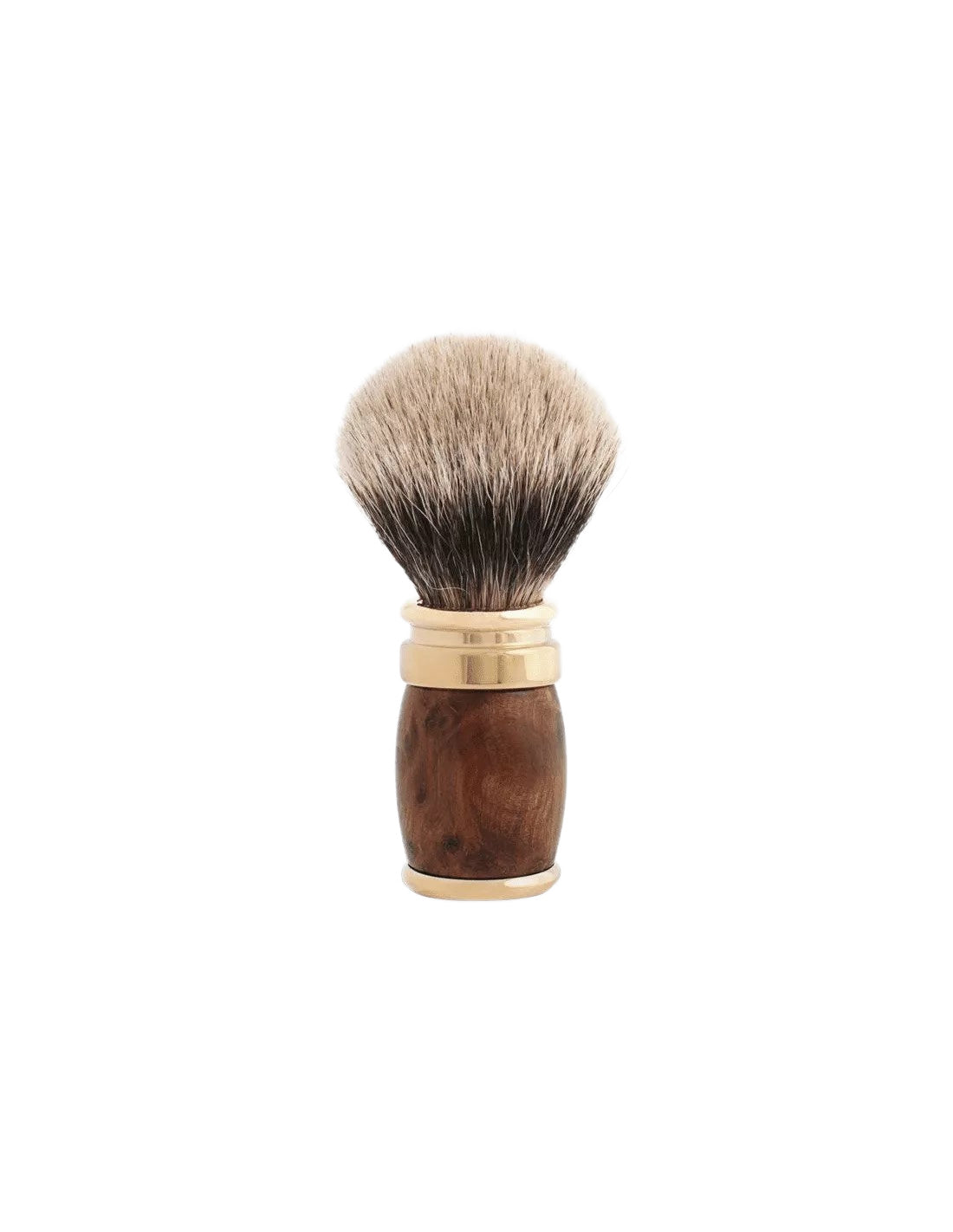 Plisson 1808 Thuja Wood & Gold Genuine Badger Shaving Brush