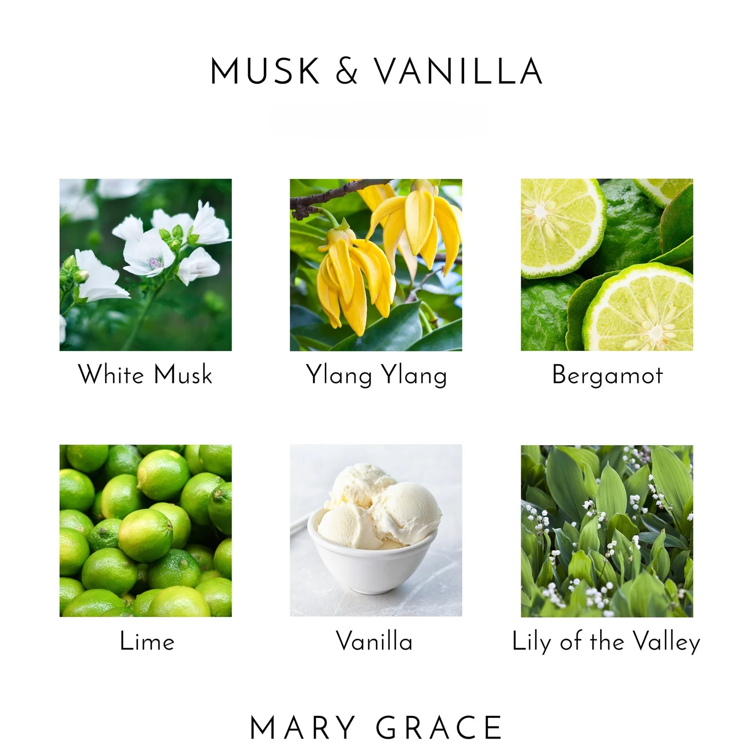 Mary Grace White Musk - Musk & Vanilla Eau De Parfum 10 ml