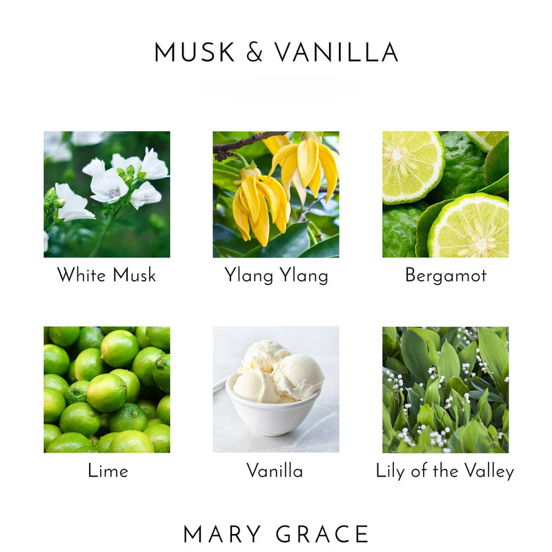 Mary Grace White Musk - Musk & Vanilla Eau De Parfum 10 ml