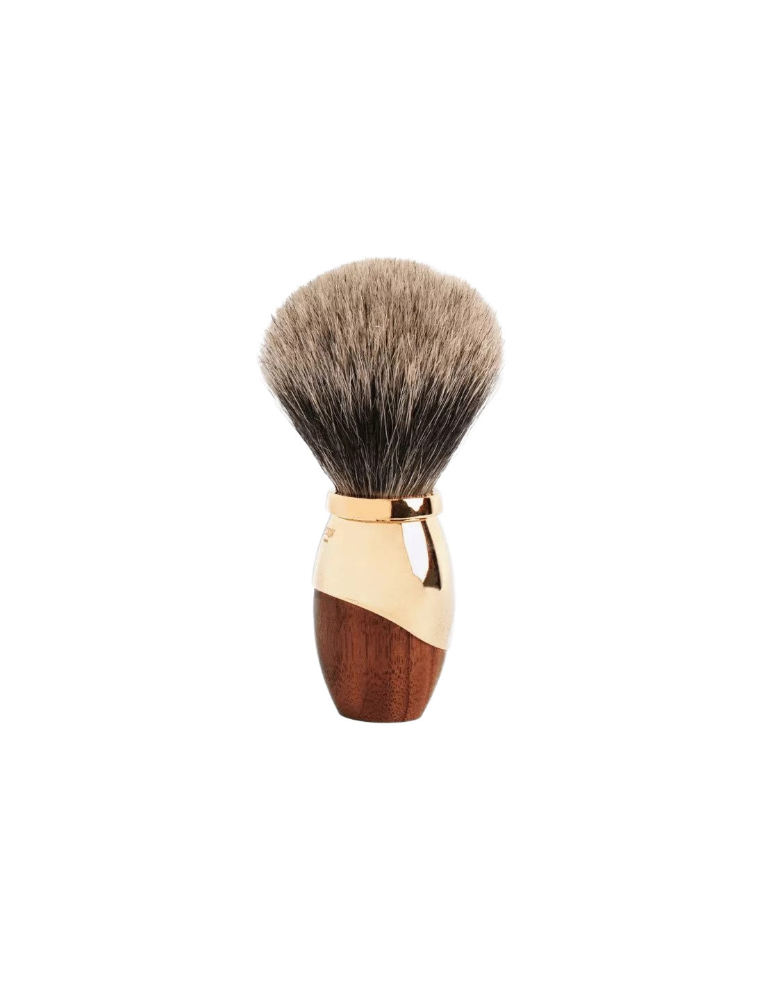 Plisson 1808 Walnut & Gold Genuine Badger Shaving Brush