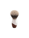 Plisson 1808 Walnut & Palladium Genuine Badger Shaving Brush
