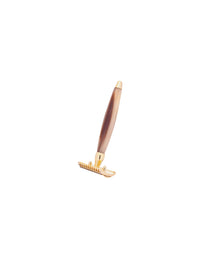Plisson 1808 Horn and Gold Safety Razor