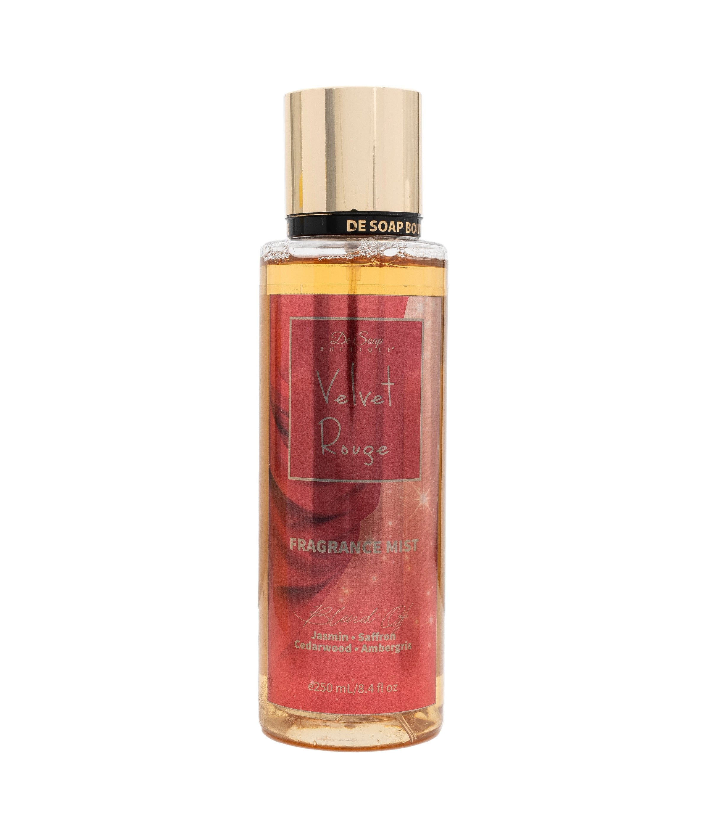 De Soap Boutique Exotic Fragrance Body Mist | Velvet Rouge 8.4 fl oz