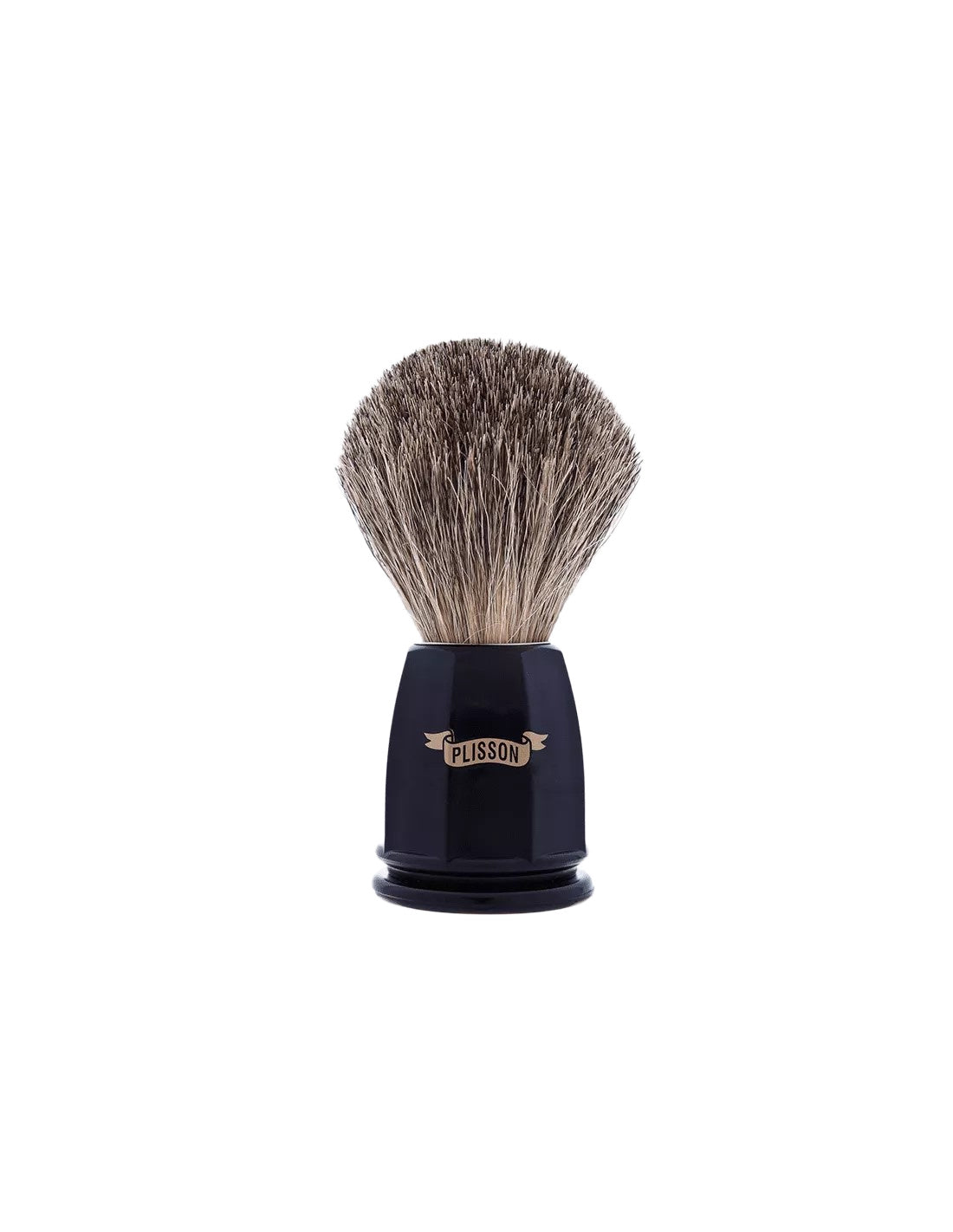 Plisson 1808 Russian Gray Faceted Genuine Badger Shaving Brush - 2 Colors