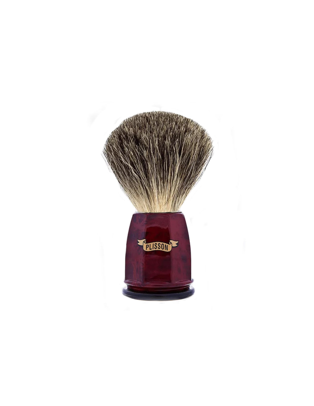 Plisson 1808 China Gray Genuine Badger Faceted Brush - 2 Colors