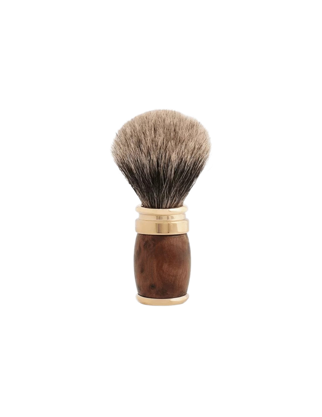 Plisson 1808 Thuja Wood & Gold Genuine Badger Shaving Brush