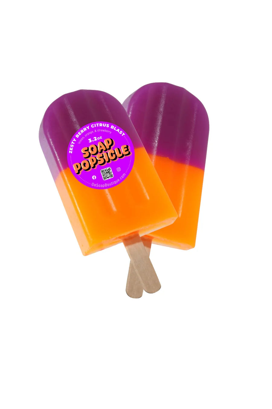 De Soap Boutique Popsicle Soap Zesty Berry Citrus Blast