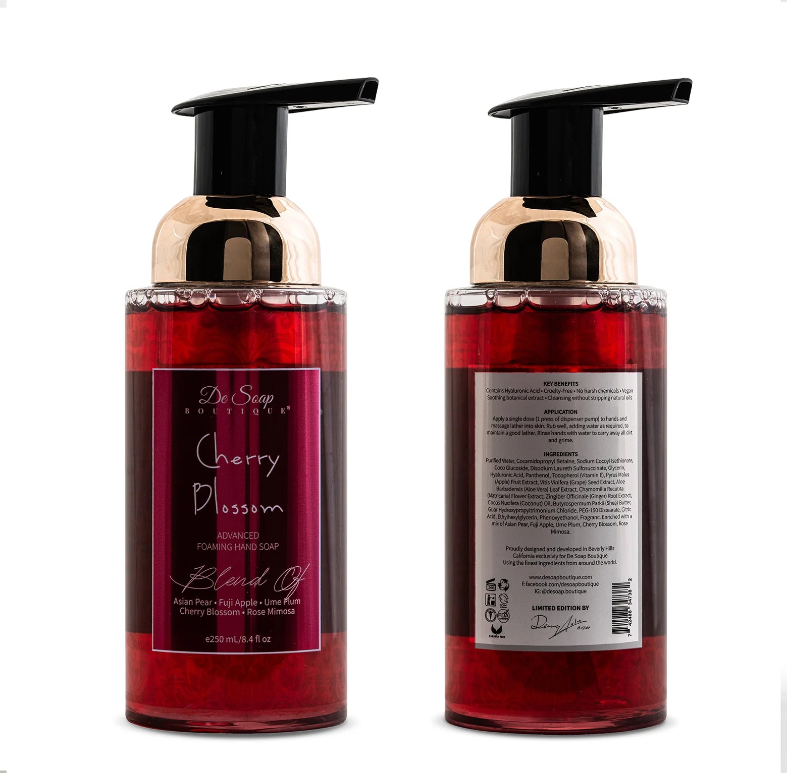 De Soap Boutique Cherry Blossom | Foaming Hand Soap 250 ml