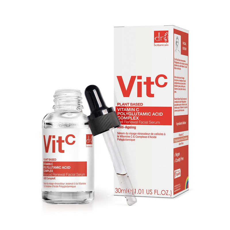 Dr. Botanicals Vitamin C 3% & Polyglutamic Acid Complex 1% & Brightening Facial Serum 1.01 fl oz