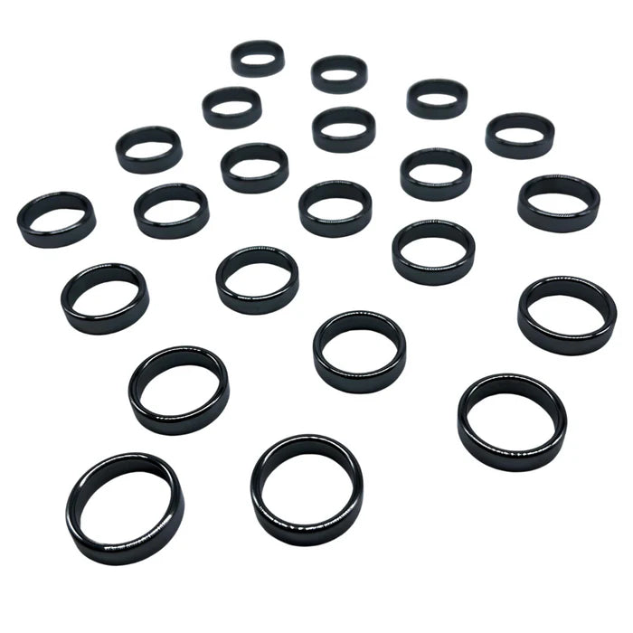 Ruby's Healing Crystals Hematite Rings
