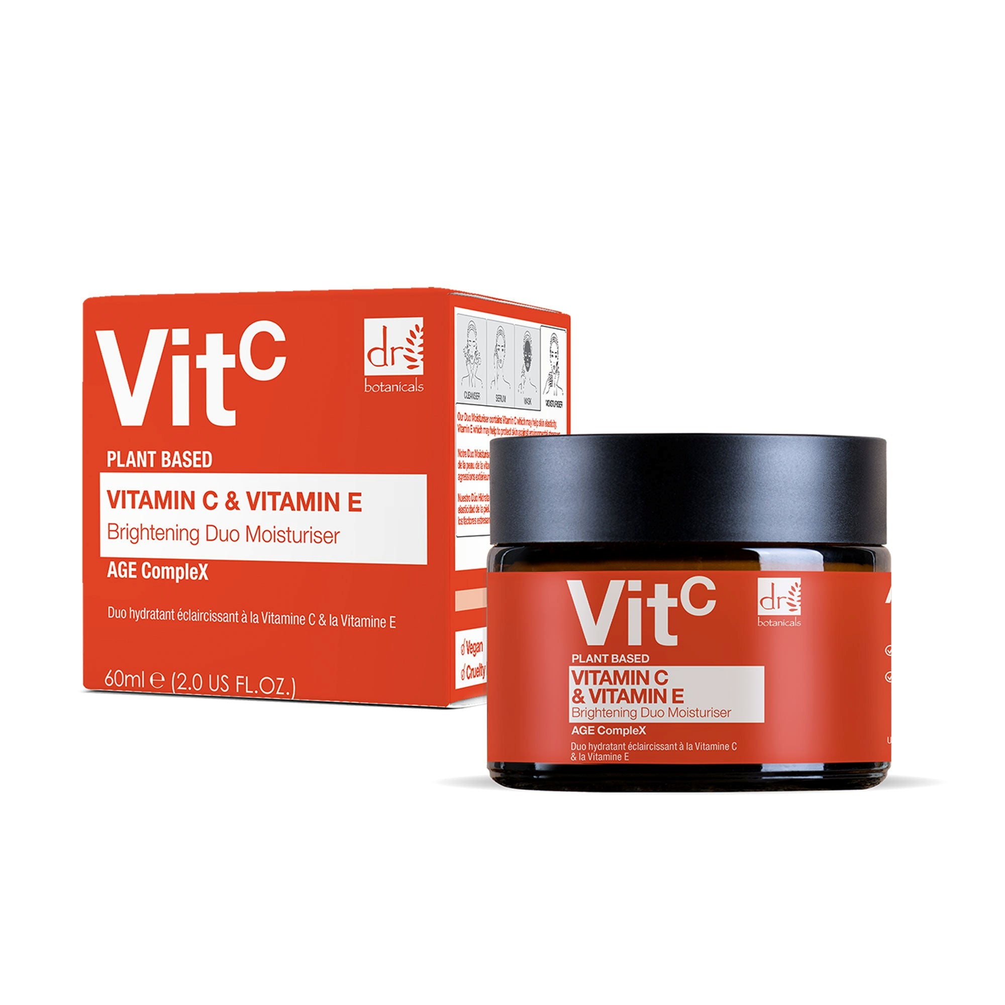 Dr. Botanicals Vitamin C 1% & Vitamin E Brightening Duo Moisturizer 2 fl oz