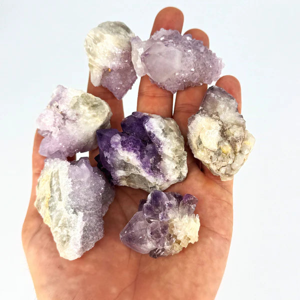 Ruby's Healing Crystals 2.5” Spirit Quartz Clusters