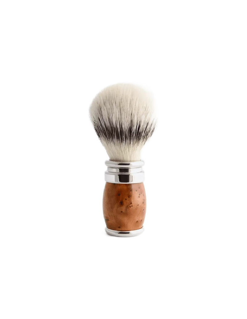 Plisson 1808 Thuja Wood Handle & White Fibre Shaving Brush