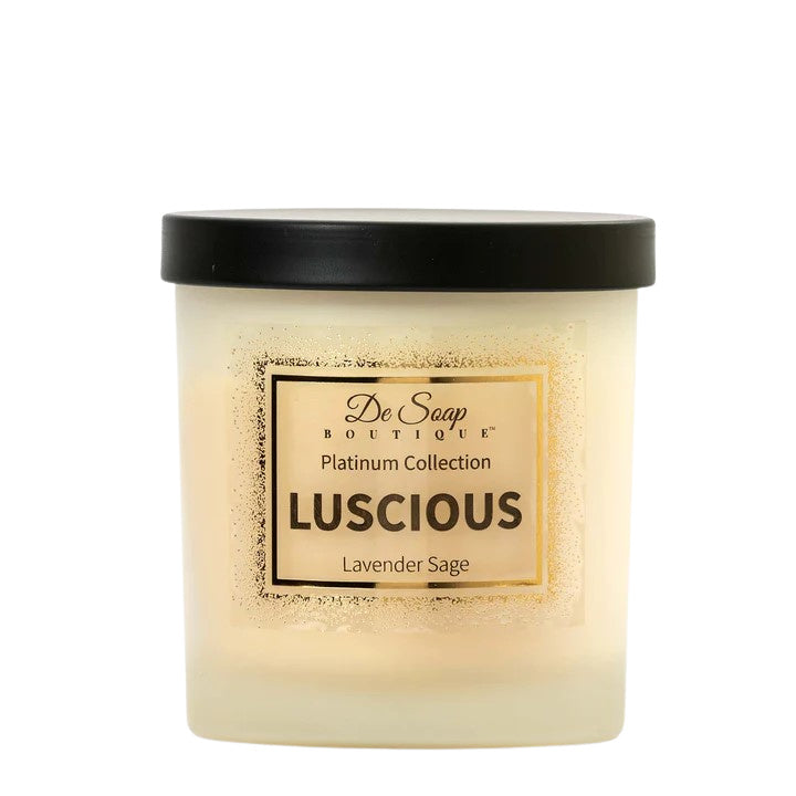 De Soap Boutique LUSCIOUS Lavender Sage Candle 10 oz