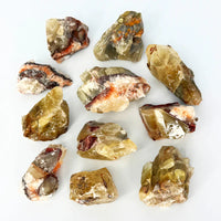 Ruby's Healing Crystals Raw Rainbow Calcite Chunks