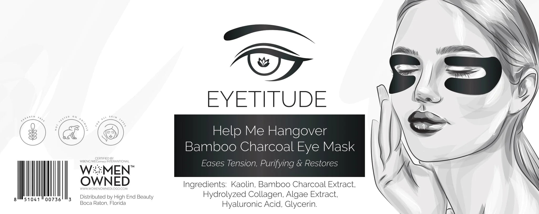 Eyetitude Help Me Hangover Charcoal Eye Mask