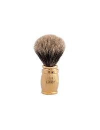 Plisson 1808 Brass Engraved "Gold" Genuine Badger Shaving Brush
