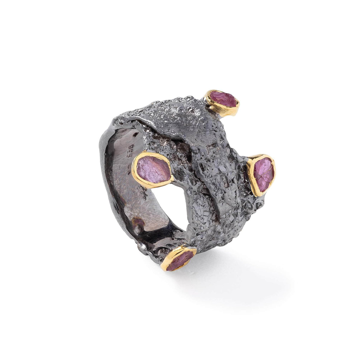 German Kabirski Inann Rough Ruby Ring