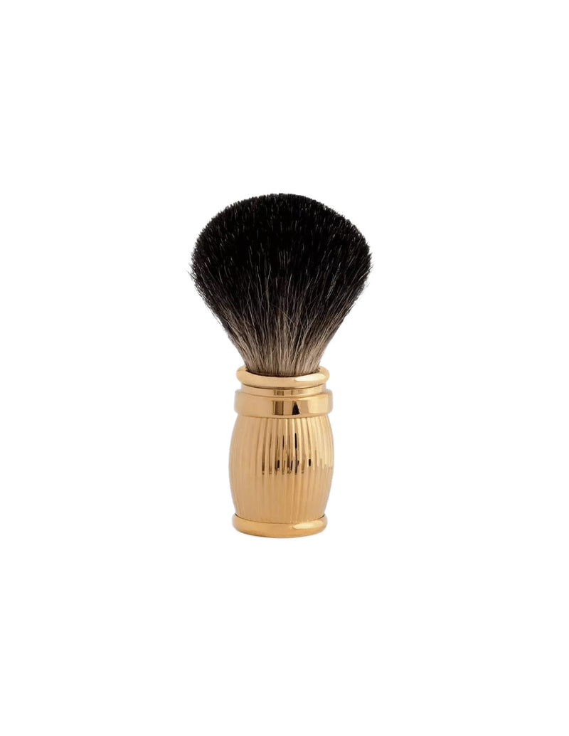 Plisson 1808 Brass Engraved "Gold" Genuine Badger Shaving Brush