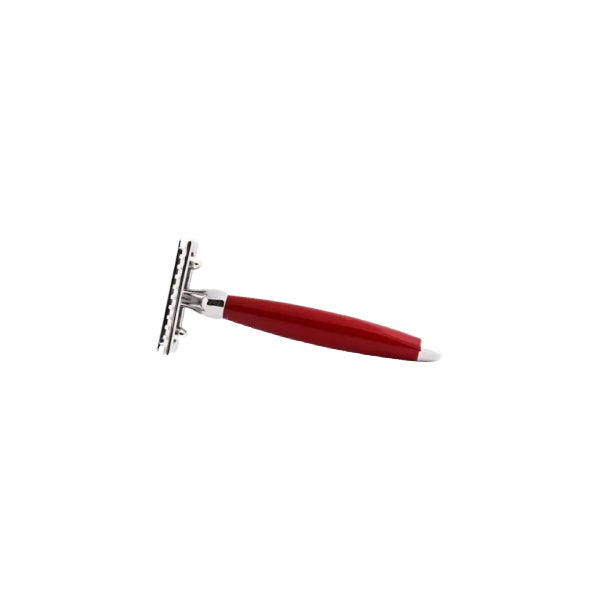 Plisson 1808 Joris Safety Razor - Red Lacquer and Palladium