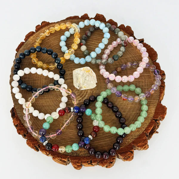 Ruby's Healing Crystals AAA Grade 8mm Beaded Bracelets
