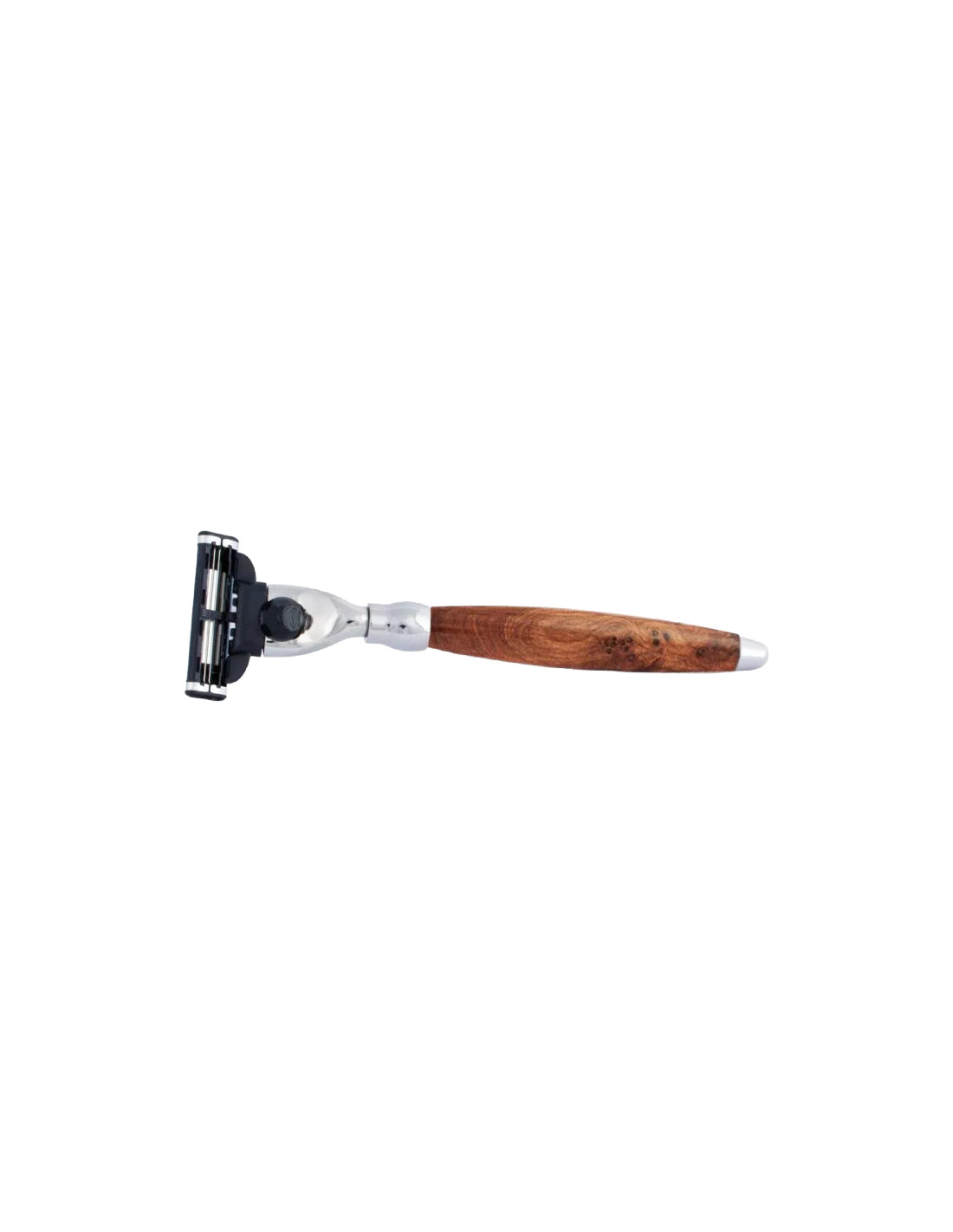 Plisson Razors Plisson 1808 Thuja Wood and Chrome Finish Mach3 Razor | Plisson 1808 ...