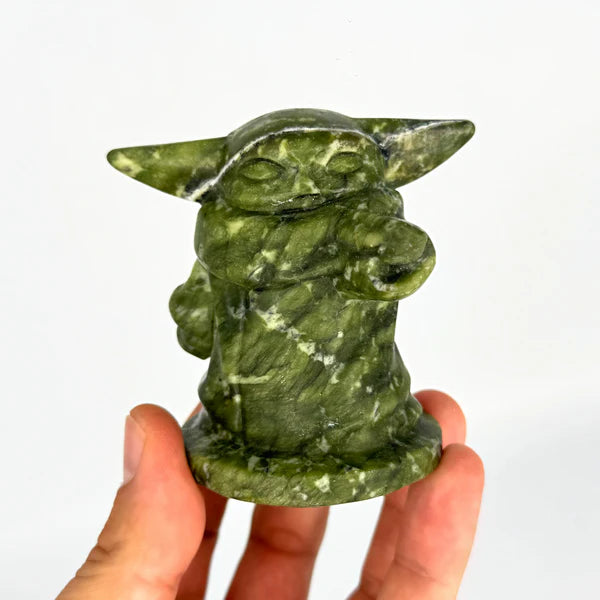Ruby's Healing Crystals Nephrite Jade Baby Yoda
