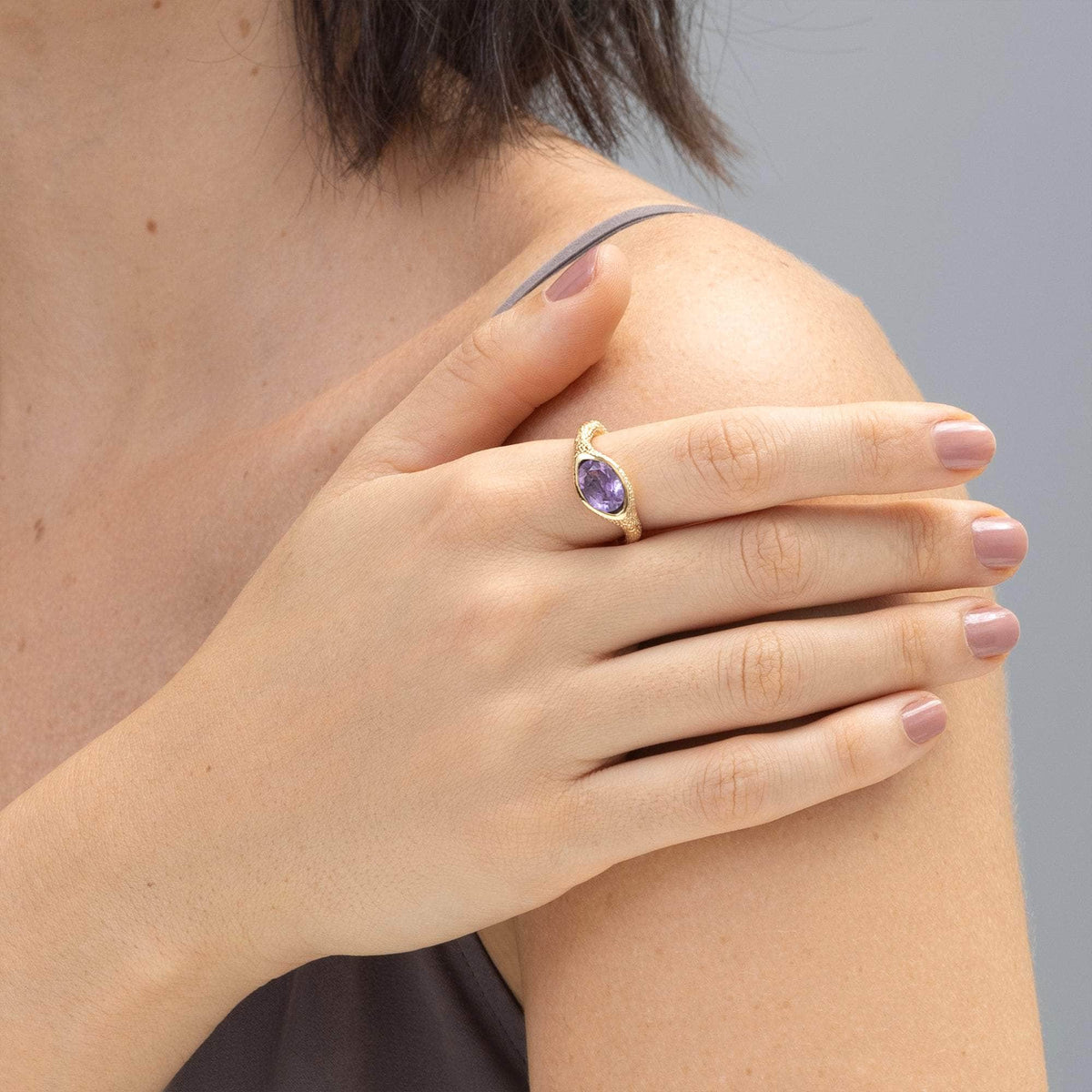 German Kabirski Marque Amethyst Ring