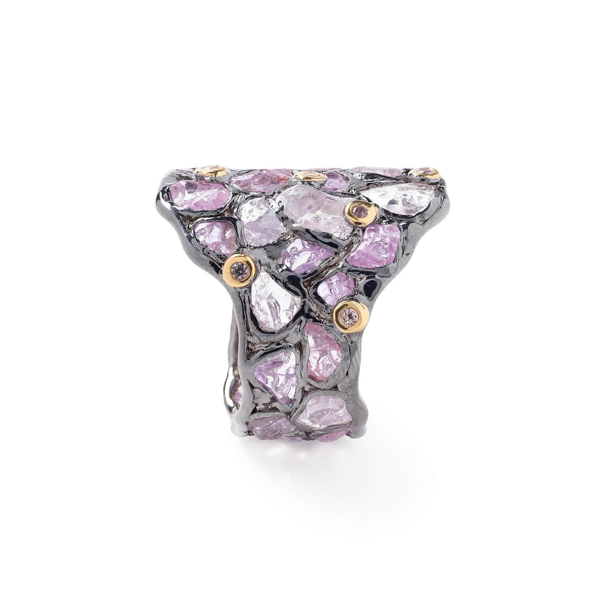 German Kabirski Ratra Rough Sapphire Ring