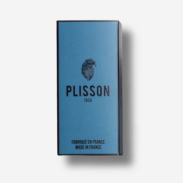 Plisson 1808 Horn and Chrome Finish and European Gray Shaving Brush