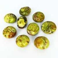 Ruby's Healing Crystals Green Opal Palm Stones