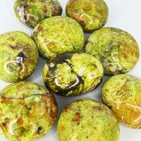 Ruby's Healing Crystals Green Opal Palm Stones