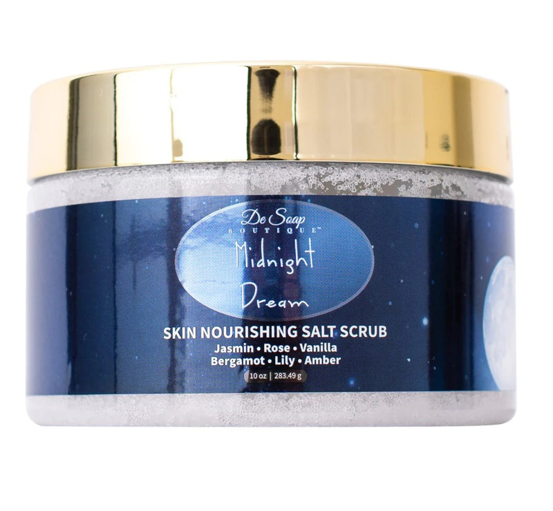 De Soap Boutique Midnight Dream | Skin Nourishing Salt Scrub 10 oz