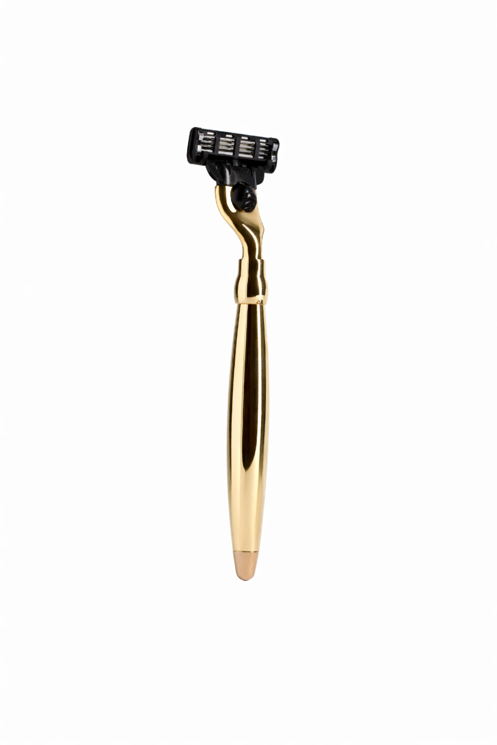 Plisson 1808 Solid Brass Mach3 Razor - Gold Finish