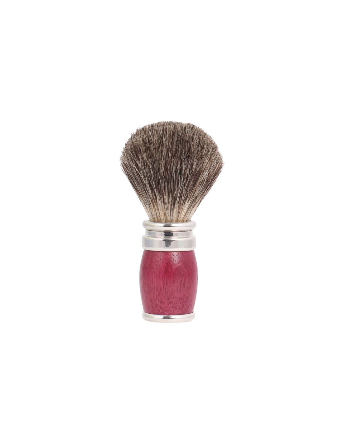 Plisson 1808 Amaranth Wood Shaving Brush Russian Gray