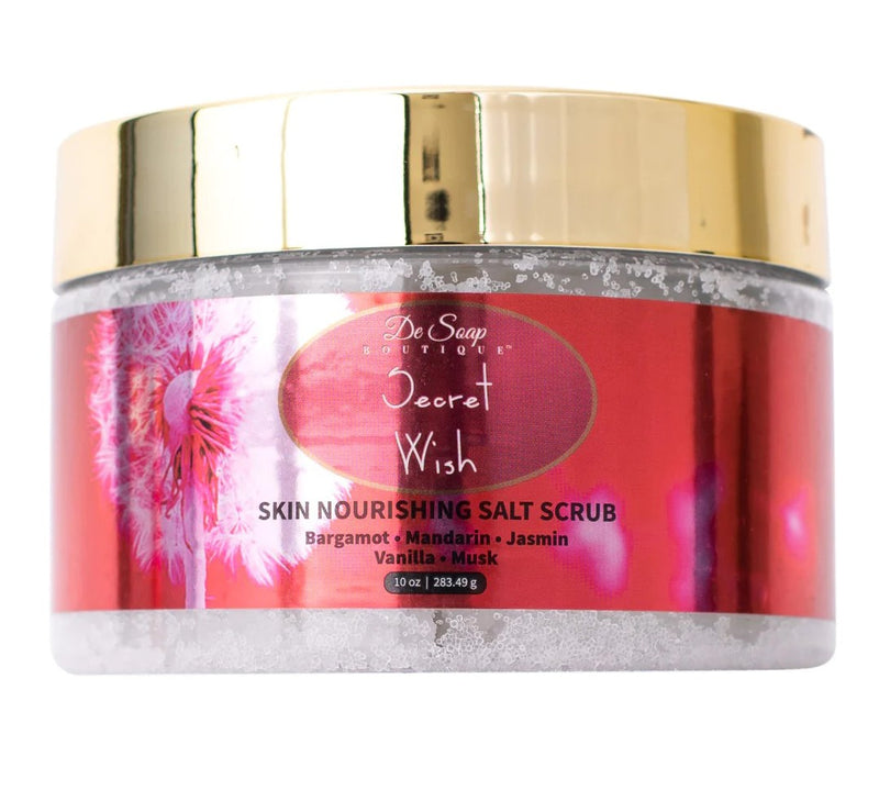 De Soap Boutique Secret Wish | Skin Nourishing Salt Scrub 10 oz