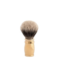 Plisson 1808 Pure Black Genuine Badger Gold Plated Shaving Brush