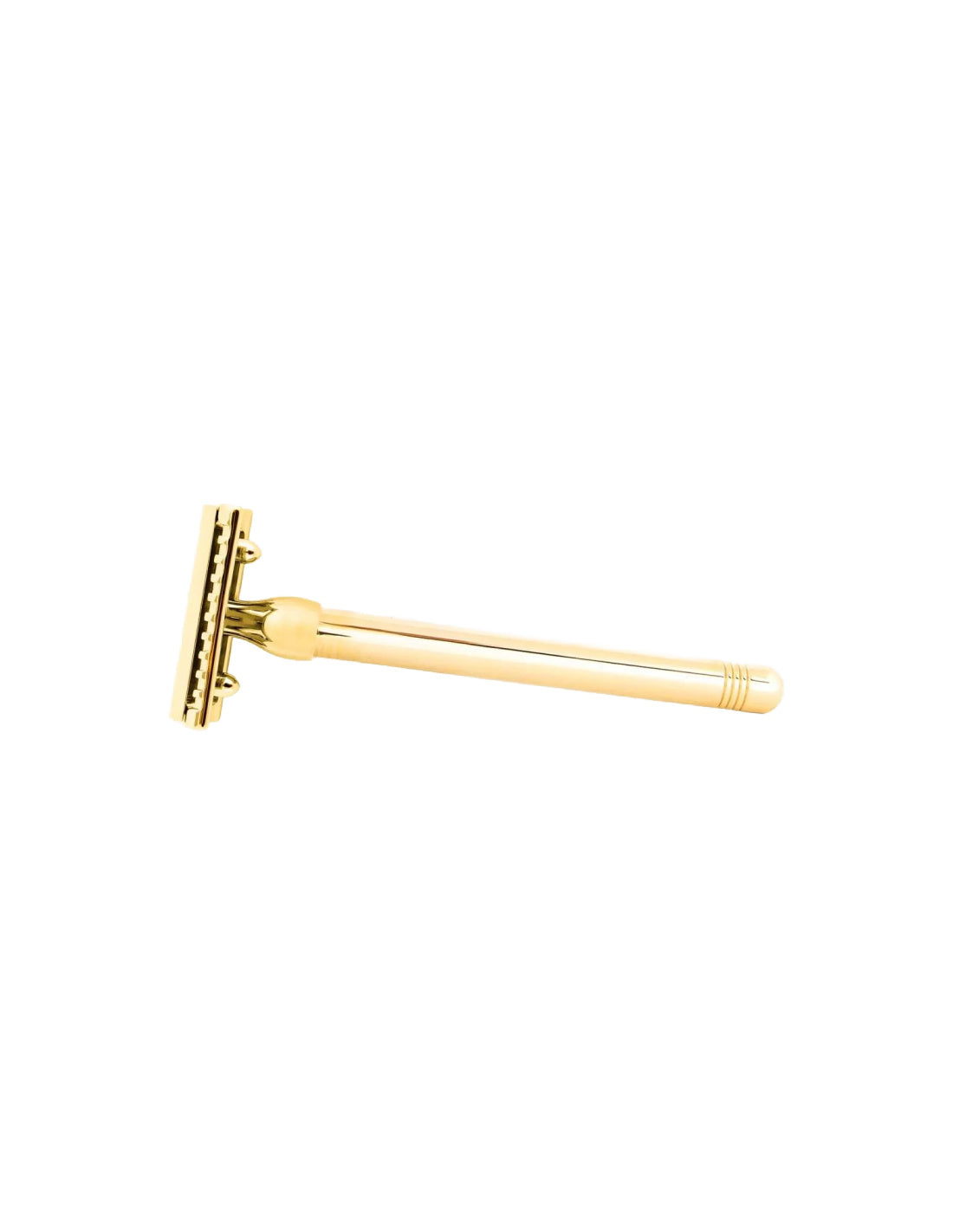 Plisson 1808 Solid Brass Safety Razor - Gold Finish