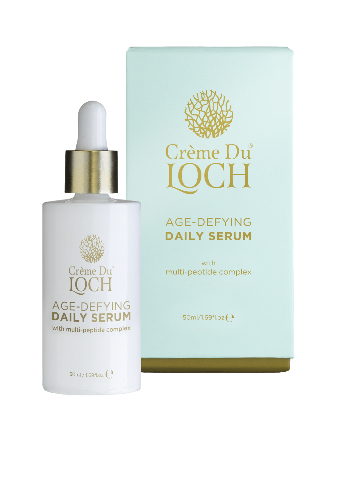Crème Du Loch Age-Defying Daily Serum 50ml - multi-peptide anti-aging face serum