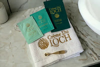 Crème Du Loch Ritual Set packaging detail – luxury Scottish skincare gift