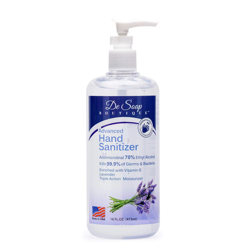 De Soap Boutique 16 oz Lavender Hand Sanitizer 473 ml
