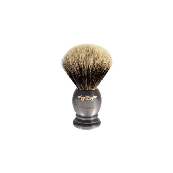 Plisson 1808 Original Genuine Badger Shaving Brush European Grey - 4 Colors