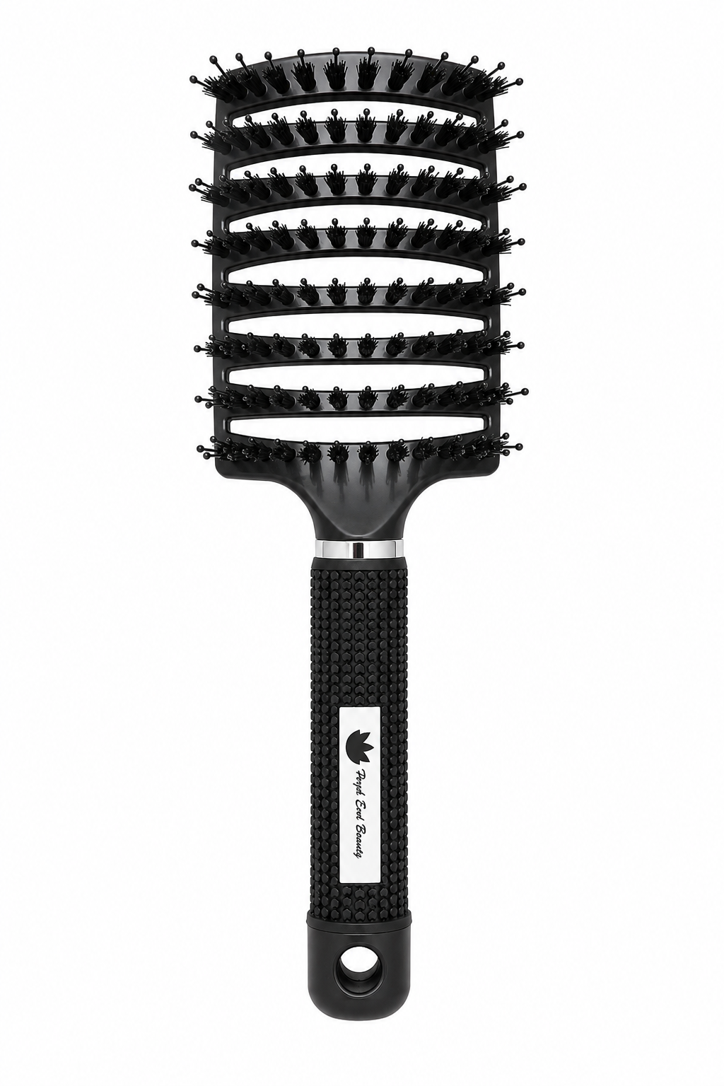 High End Beauty Boar Bristle and Nylon Curved Vented Hair Brush