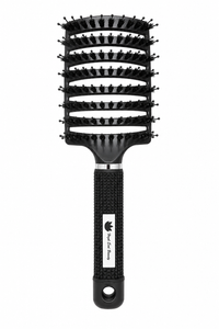 High End Beauty Boar Bristle and Nylon Curved Vented Hair Brush
