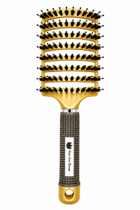 High End Beauty Boar Bristle and Nylon Curved Vented Hair Brush