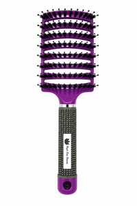 High End Beauty Boar Bristle and Nylon Curved Vented Hair Brush