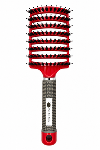 High End Beauty Boar Bristle and Nylon Curved Vented Hair Brush